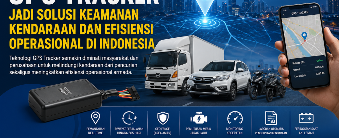 GPS Tracker Jadi Solusi Keamanan Kendaraan dan Efisiensi Operasional di Indonesia